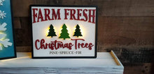 Load image into Gallery viewer, Lighted Christmas Signs File SVG, Holiday Decor Glowforge, LuckyHeartDesignsCo

