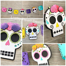 Load image into Gallery viewer, Dia De Los Muertos Banner File SVG, Day Of The Dead Sign, Glowforge, LuckyHeartDesignsCo
