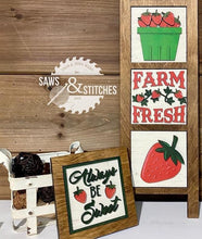 Load image into Gallery viewer, Fruit Bundle Leaning Ladder File SVG, Watermelon Strawberry Lemon Peach, LuckyHeartDesignsCo
