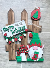 Load image into Gallery viewer, Christmas Interchangeable Fence Bundle File SVG, Gnome Santa Holiday, Glowforge, LuckyHeartDesignsCo

