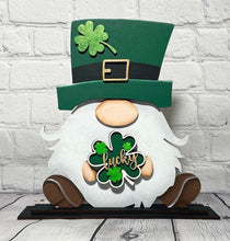 Load image into Gallery viewer, Standing Interchangeable Gnome File SVG, Glowforge Home Sign, LuckyHeartDesignsCo
