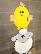 Load image into Gallery viewer, Chick Lamb Bunny Standing Easter File SVG, Glowforge, LuckyHeartDesignsCo
