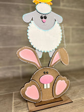 Load image into Gallery viewer, Chick Lamb Bunny Standing Easter File SVG, Glowforge, LuckyHeartDesignsCo
