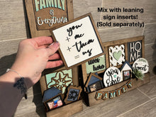Load image into Gallery viewer, Interchangeable Window Box Leaning Insert Sign File SVG, Glowforge, LuckyHeartDesignsCo
