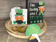 Load image into Gallery viewer, Gnome St. Patrick&#39;s Day Tiered Tray File SVG, Tier Tray Glowforge, LuckyHeartDesignsCo
