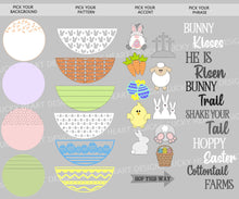 Load image into Gallery viewer, Easter Complete DIY Kit Door Hanger File SVG, Glowforge, LuckyHeartDesignsCo
