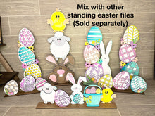 Load image into Gallery viewer, Standing Easter Friends Scene File SVG, Glowforge, LuckyHeartDesignsCo
