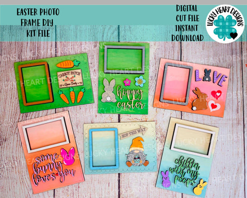 Easter Photo Frame Kit File SVG, Glowforge craft