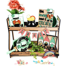Load image into Gallery viewer, Gnome St. Patrick&#39;s Day Tiered Tray File SVG, Tier Tray Glowforge, LuckyHeartDesignsCo
