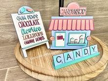 Load image into Gallery viewer, Candy Shop Tiered Tray File SVG, Glowforge tier tray, LuckyHeartDesignsCo
