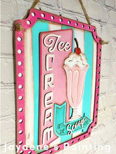 Load image into Gallery viewer, Ice Cream Door Hanger Bundle File SVG, Icecream Summer Glowforge, LuckyHeartDesignsCo
