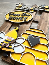 Load image into Gallery viewer, Bee Honey Interchangeable Fence File SVG, Glowforge, LuckyHeartDesignsCo
