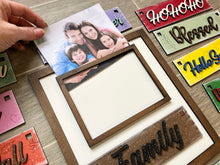 Load image into Gallery viewer, Interchangeable Picture Frame File SVG, Glowforge, Seasonal Photo
