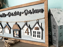 Load image into Gallery viewer, House Ornament Display Sign File SVG, Family Personalized Glowforge, LuckyHeartDesignsCo
