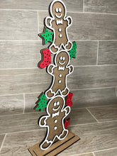 Load image into Gallery viewer, Stacking Gingerbread Christmas File SVG, GLOWFORGE, LuckyHeartDesignsCo
