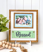 Load image into Gallery viewer, Interchangeable Picture Frame File SVG, Glowforge, Seasonal Photo
