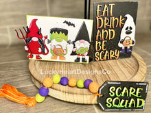 Load image into Gallery viewer, Gnome Halloween Tiered Tray File SVG, Glowforge Tier Tray, LuckyHeartDesignsCo
