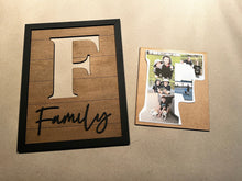 Load image into Gallery viewer, Family Photo Holder File SVG, Collage, Glowforge, LuckyHeartDesignsCo
