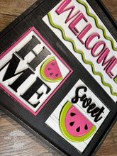 Load image into Gallery viewer, Watermelon Interchangeable Leaning Sign File SVG
