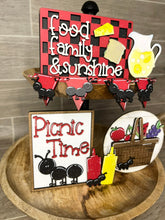 Load image into Gallery viewer, Picnic Quick and Easy Tiered Tray File SVG, Glowforge Summer, LuckyHeartDesignsCo

