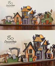 Load image into Gallery viewer, Standing Halloween Haunted House File SVG, Glowforge, LuckyHeartDesignsCo
