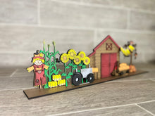 Load image into Gallery viewer, Fall Pumpkin Standing Houses File SVG, Barn Farm Glowforge, LuckyHeartDesignsCo

