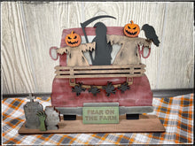 Load image into Gallery viewer, Scary Halloween add on Interchangeable Farmhouse Truck File SVG, Glowforge Fall, LuckyHeartDesignsCo
