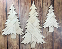 Load image into Gallery viewer, Rustic Geometric Christmas Tree File SVG, Glowforge Farmhouse, LuckyHeartDesigns
