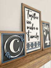 Load image into Gallery viewer, Family Sign Trio File SVG, Glowforge, LuckyHeartDesignsCo
