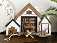 Load image into Gallery viewer, Family Home Tiered Tray Wood Scoop File SVG, Part Of, Glowforge, LuckyHeartDesignsCo

