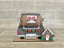 Load image into Gallery viewer, Gingerbread add on Interchangeable Farmhouse Truck File SVG, Glowforge Christmas, LuckyHeartDesignsCo
