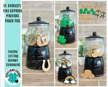 Load image into Gallery viewer, St. Patrick&#39;s Day Gumball Machine Filler File SVG, Glowforge, LuckyHeartDesignsCo
