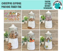 Load image into Gallery viewer, Christmas Gumball Machine Filler File SVG, Glowforge, LuckyHeartDesignsCo
