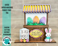 Load image into Gallery viewer, Easter Interchangeable Market Stand File SVG, Glowforge, LuckyHeartDesignsCO
