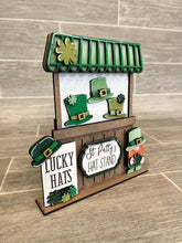 Load image into Gallery viewer, Leprechaun Hats Interchangeable Market Stand File SVG, Glowforge St. Patrick&#39;s Day, LuckyHeartDesignsCo

