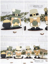 Load image into Gallery viewer, Standing Leprechaun Gnome St. Patrick&#39;s Day File SVG, Tiered Tray Holiday Decor, Glowforge, LuckyHeartDesignsCo
