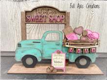 Load image into Gallery viewer, Valentines Sweet Shop add on Interchangeable Farmhouse Truck File SVG, Glowforge, LuckyHeartDesignsCo
