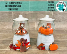 Load image into Gallery viewer, Fall Thanksgiving Gumball Machine Filler File SVG, Glowforge Tiered Tray, LuckyHeartDesignsCo

