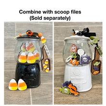 Load image into Gallery viewer, Halloween Gumball Machine Filler File SVG, Glowforge Tiered Tray, LuckyHeartDesignsCo
