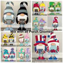 Load image into Gallery viewer, Teacher Hat add on Tall Porch Interchangeable Leaning Sign Gnome File SVG, Glowforge School, LuckyHeartDesignsCo
