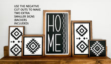 Load image into Gallery viewer, Aztec Western Boho Sign Trio File SVG, Glowforge, LuckyHeartDesignsCo
