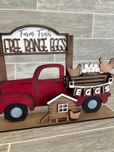 Load image into Gallery viewer, Farm Chickens add on Interchangeable Farmhouse Truck File SVG, Glowforge, LuckyHeartDesignsCo
