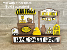 Load image into Gallery viewer, Honey Bee Interchangeable Farmhouse Truck File SVG, Glowforge Summer, LuckyHeartDesignsCo
