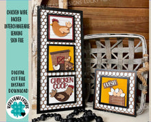 Load image into Gallery viewer, Chicken Wire Backers Interchangeable Leaning Sign File SVG, Glowforge, Farmhouse, LuckyHeartDesignsCo
