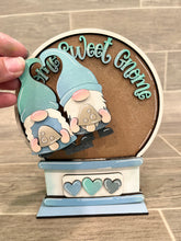Load image into Gallery viewer, Gnome Sweet Gnome Snow Globe Interchangeable File SVG, Glowforge, Mushroom, Tiered Tray LuckyHeartDesignsCo
