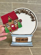 Load image into Gallery viewer, Gingerbread House Christmas Snow Globe Interchangeable File SVG, Glowforge, Tiered Tray LuckyHeartDesignsCo
