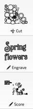 Load image into Gallery viewer, Spring Flowers For The Flower Basket Interchangeable File SVG, Floral, Tiered Tray, Glowforge, LuckyHeartDesignsCo
