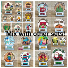 Load image into Gallery viewer, Nutcracker Snow Globe Interchangeable File SVG, Glowforge, Christmas Tiered Tray LuckyHeartDesignsCo
