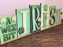 Load image into Gallery viewer, Irish Be Mine Reversible Standing Blocks File SVG, Tiered Tray Valentines, St. Patrick&#39;s Day, Clover, Glowforge, LuckyHeartDesignsCo
