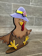Load image into Gallery viewer, Chicken Animal Hats Interchangeable MINI File SVG, Seasonal Leaning sign, Holiday, Farm Tiered Tray Glowforge, LuckyHeartDesignsCo
